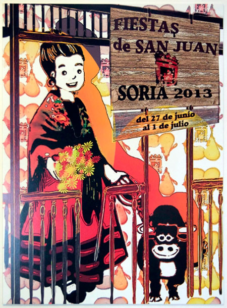 Cartel con las fechas de las fiestas equivocadas