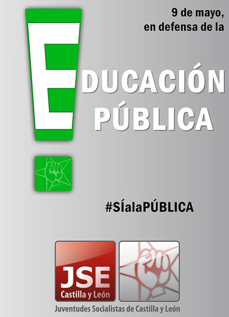Cartel de apoyo de Jóvenes Socialistas