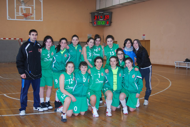Plantilla cadete femenina