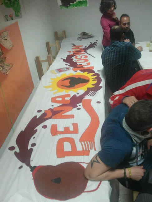 Nueva pancarta de la peña