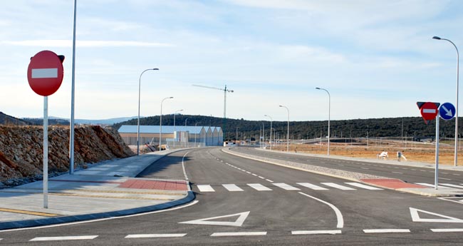 Vista parcial del polígono industrial.