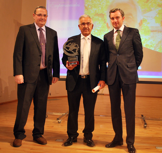 Benito, con su galardón de 2012