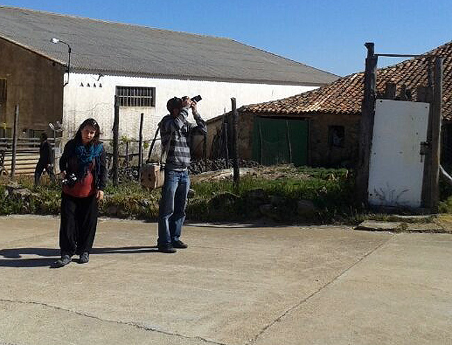 Un participante en el rally fotográfico