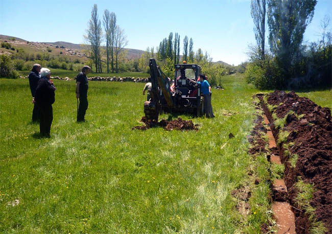 Prado en el que se ha localizado la fosa