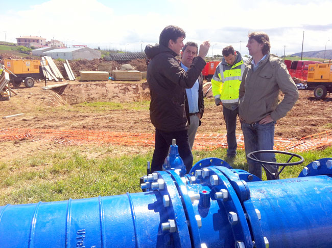 Mínguez y Antón visitan las obras