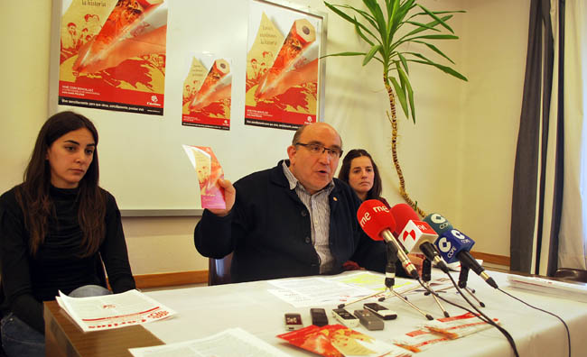 Javier Santa Clotilde, en el centro.