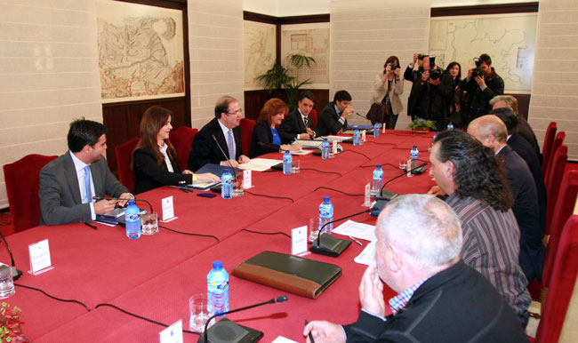 Herrera con las organizaciones agrarias