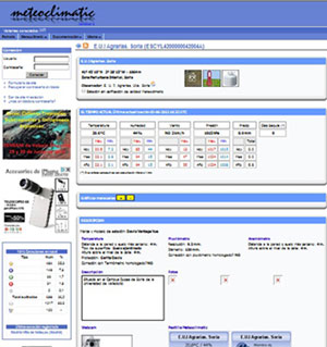 web de la estación meteorológica