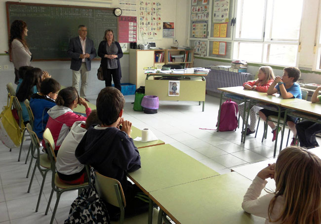 Entrega del premio a los alumnos