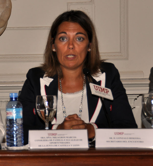 La consejera Milagros Marcos.