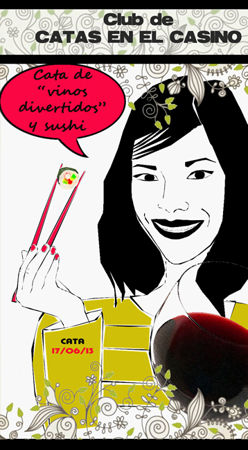 Cartel de las catas de flores