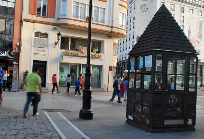 Quiosko en la plaza de Herradores