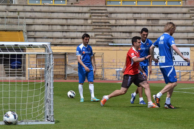 Natalio en un entrenamiento