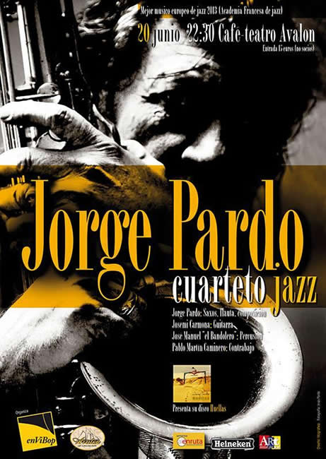 Cartel del concierto de jazz