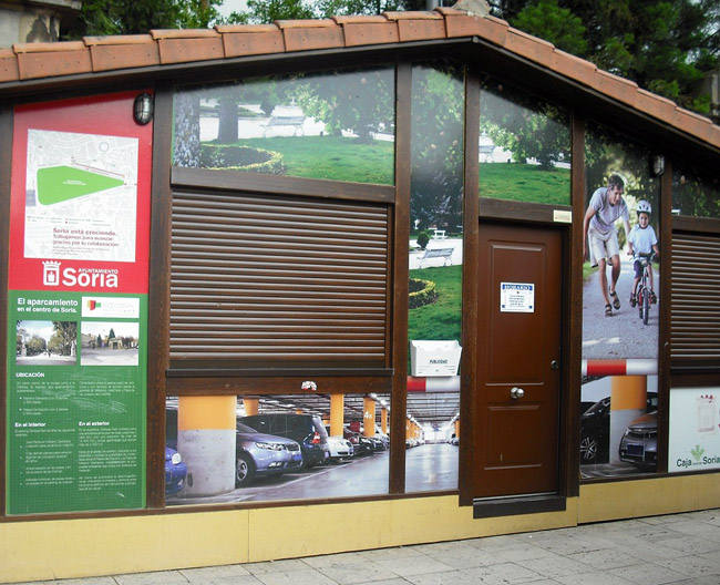 Imagen de la caseta este jueves.