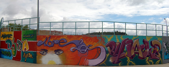 Mural de las pistas de skate