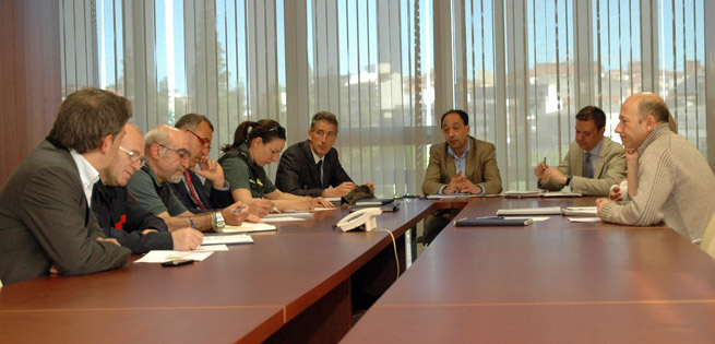Reunión en la Delegación Territorial.