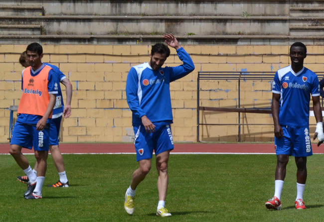 Iván Malón en un entrenamiento