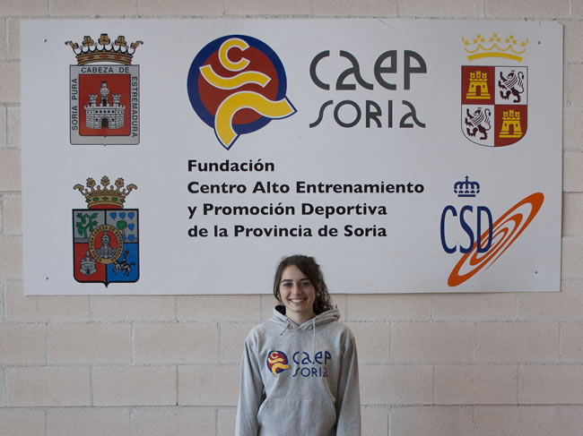 La pertiguista Laura Izquierdo