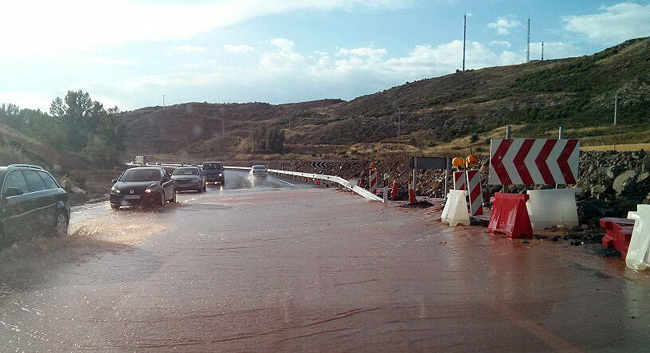 La carretera este domingo.