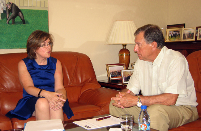 Mª Mar Angulo y Juan José Mateos.