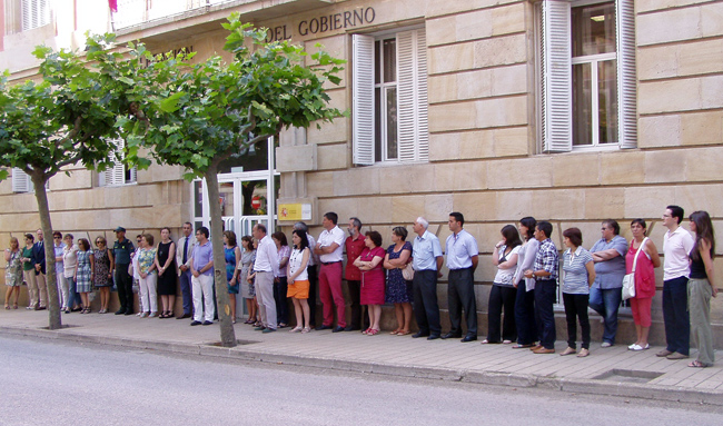 Concetración en la Subdelegación.