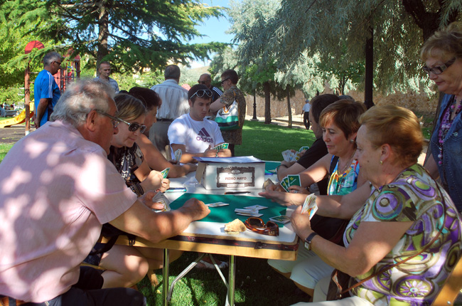 Guiñote en el parque de Santa Clara.