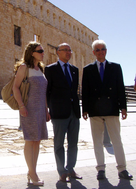 Ruiz Medrano (ctro.) en Berlanga.