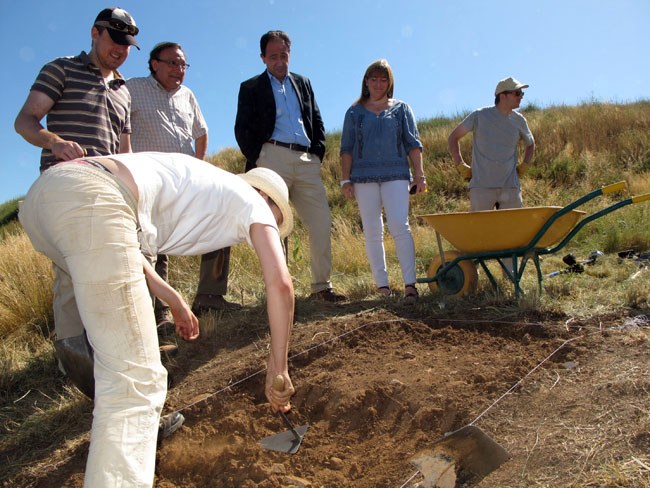 Jimeno, López y JIménez, en la excavación