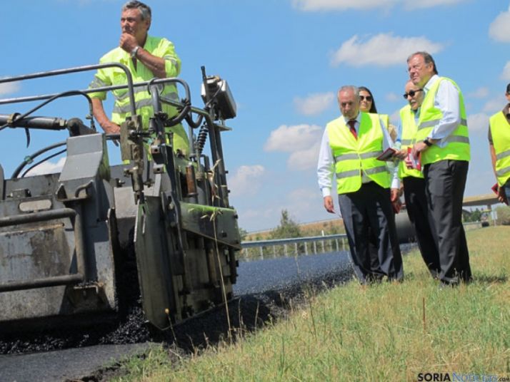 Silván, en una obras de mantenimiento
