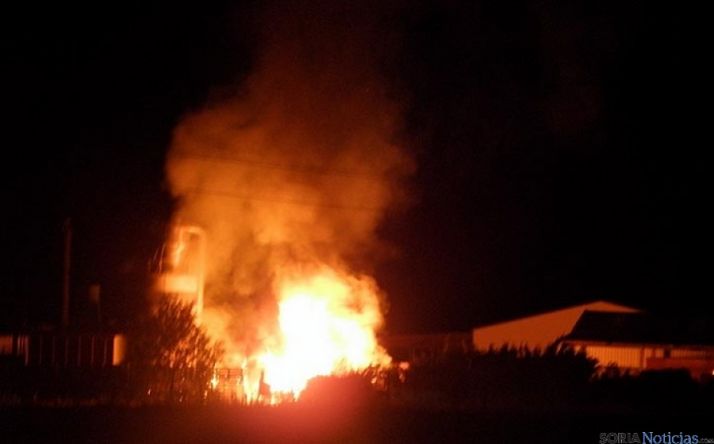Fuego en la planta cabrejana