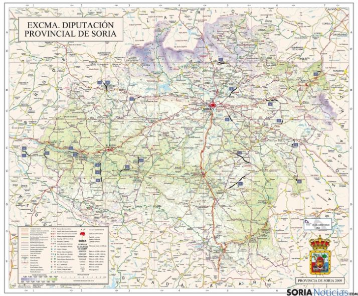 El Plan de Carreteras de la Diputación 2013 invertirá 5,5 M€ en 83 kilómetros de 21 puntos de la red provincial