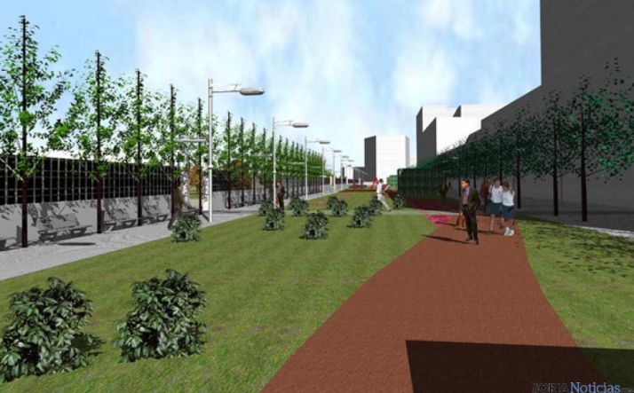 Recreación del futuro paseo del Espolón
