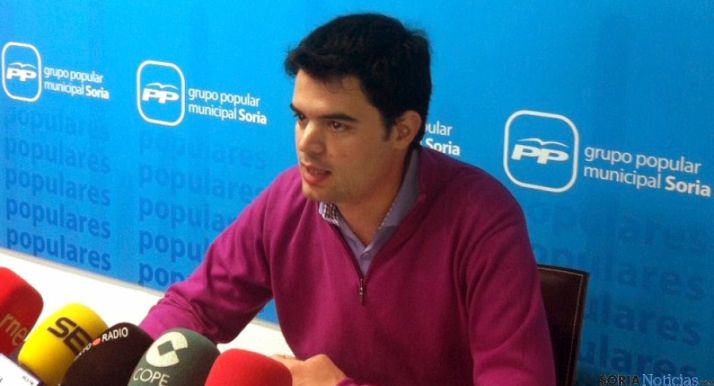 El concejal popular, Javier Sanz.