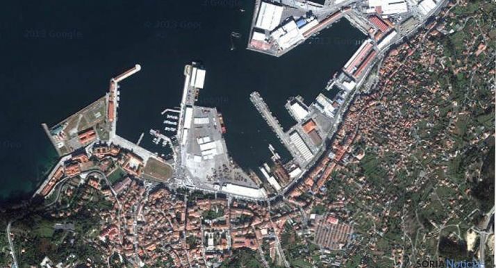 Imagen aérea de Puerto Marín, en Pontevedra.