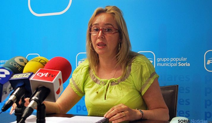 La concejal popular María José Fuentes.