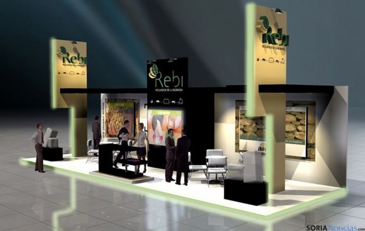 Recreación del stand de REBI en Expobioenergía
