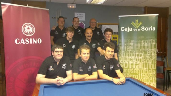 Participantes del torneo de billar