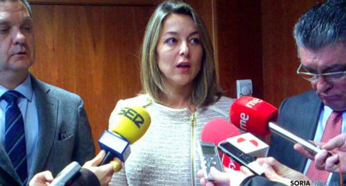 Isabel Landa, directora de la Mujer, este viernes en Soria.