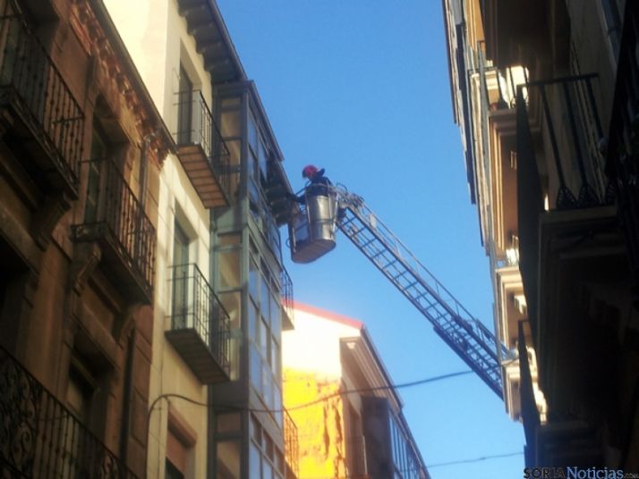 Intervención de los bomberos
