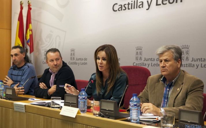 Portavoces del Consejo Regional Agrario. 