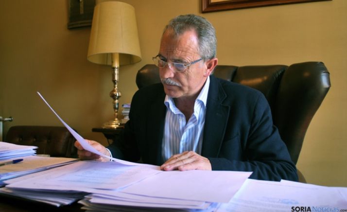 El alcalde de Almazán, José Antonio de Miguel.