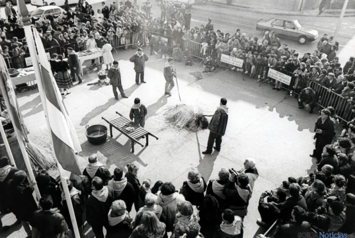 Imagen antigua de una de las Matanzas del Virrey.