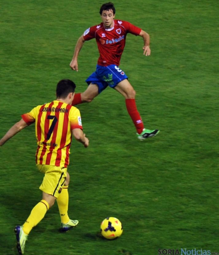 Martín cuajó una gran actuación frente al Barça B.