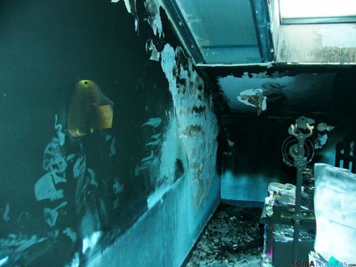 Incendio de vivienda en Ólvega