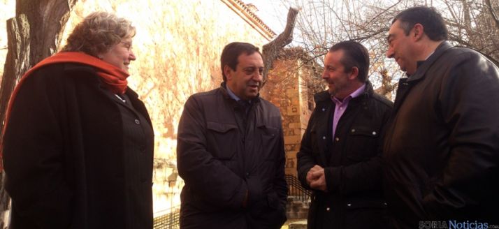 Redondo, Barato, Dujo y Gómez este viernes en Soria.