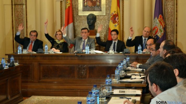 Imagen de la sesión plenaria este martes en la Diputación.