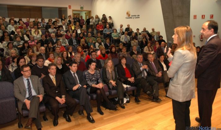 Lucas y López, en el acto de reconocimiento en la Delegación Territorial