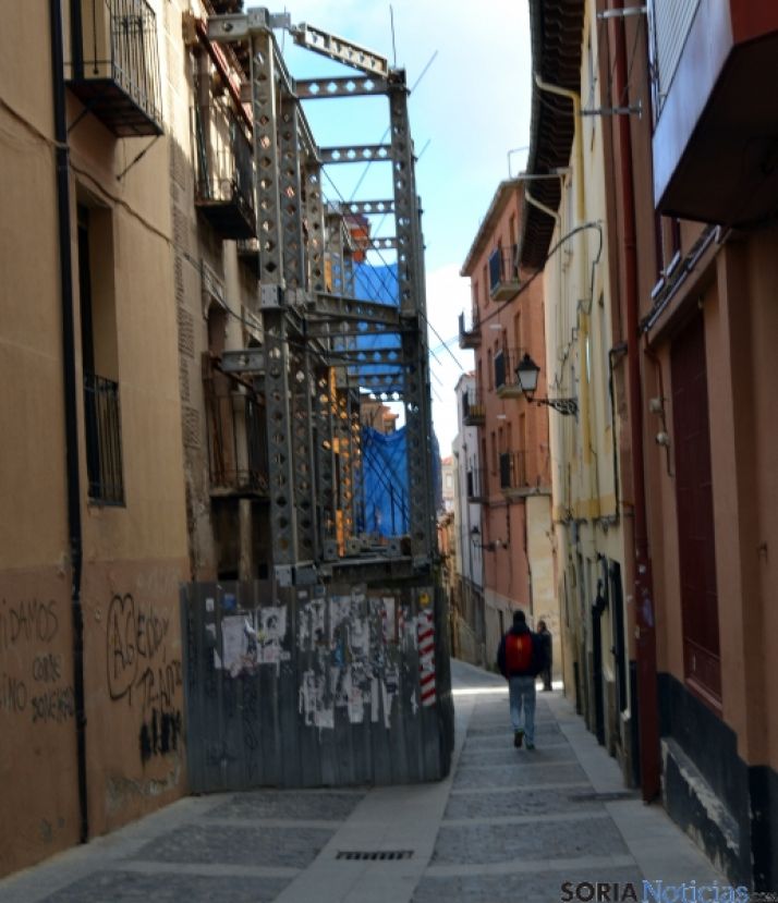 El andamio esta semana. / SN