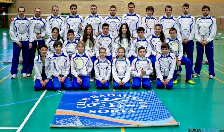 Jugadores del Club Bádminton Soria